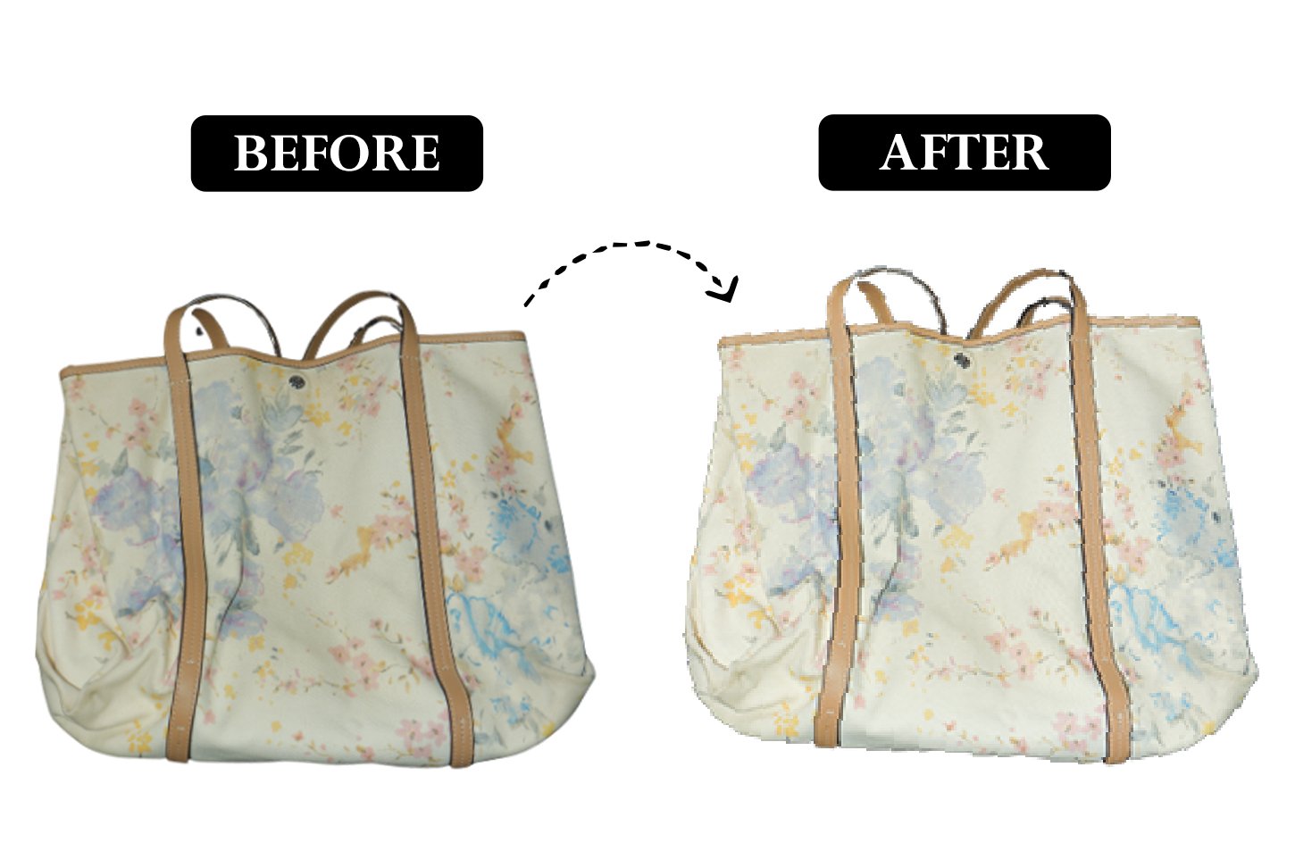 Luxury bag preservation result